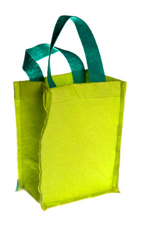 a bag, made of baizeの写真素材