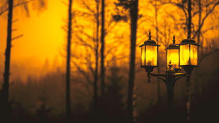 An old style lamppostの写真素材