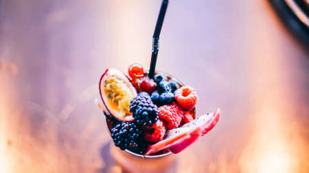 Sweet fruits dessertの写真素材