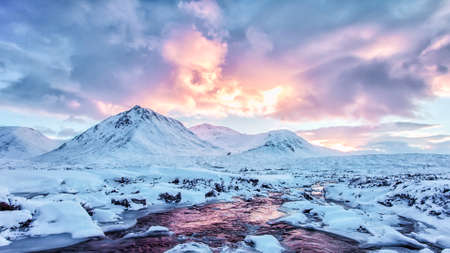 A beautiful winter landscape の写真素材