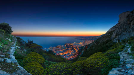 A beautiful view from the hillの写真素材