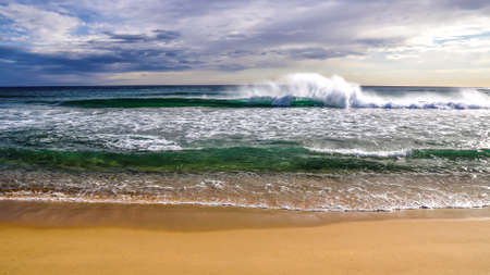 A beautyful green seascapeの写真素材