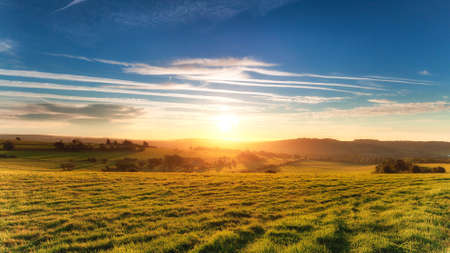 A sunrise landscapeの写真素材