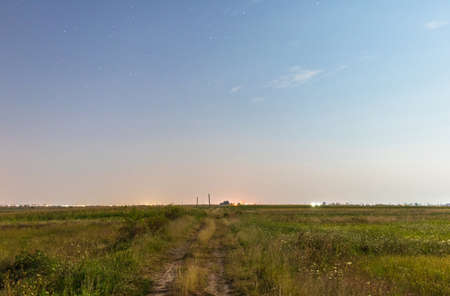 Night landscape like day sceneの写真素材