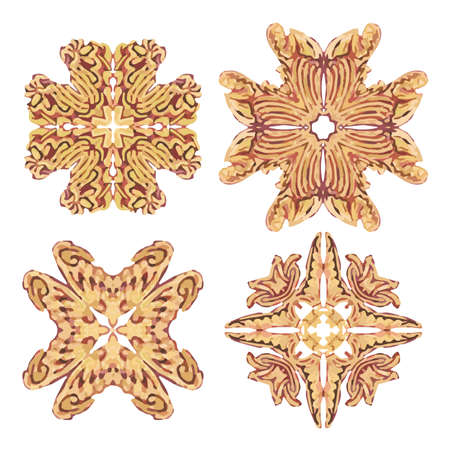 Ornamental gold motifs