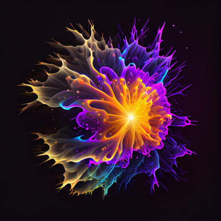 Big Bang concept art. Generative AIの素材