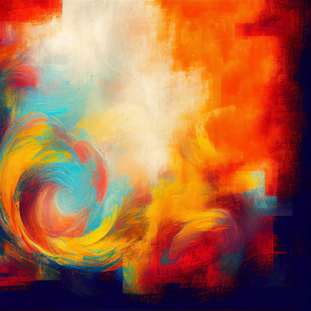 Vivid colors abstract painting background. Texture Painting. Generative AIの素材