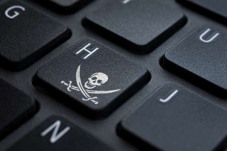 keyboard hacker icon in keyの写真素材