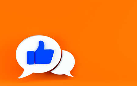 3d illustration, symbol like, background infinity orange
