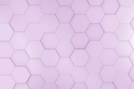 geometric hexagonal abstract background. 3D Illustration