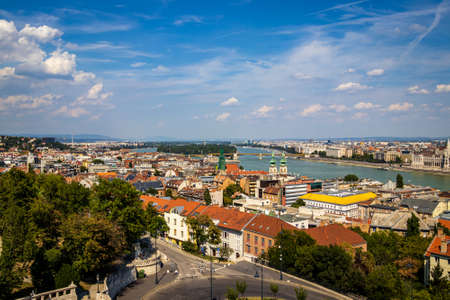 View of the Fisherman's Bastion in Budapest, Hungaryのeditorial素材