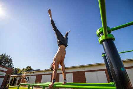 Street workout at Urban Youth and Sports Center in Zalaegerszeg, Hungary