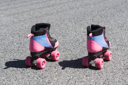 Old fashioned roller skatesの写真素材