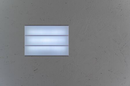 White lightbox without text on a grey background. Place for text or your design.
