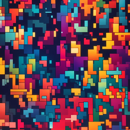 Abstract colorful pixel backgroundの素材