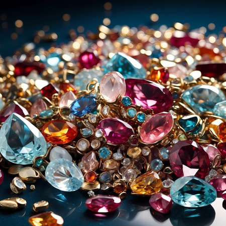 Jewelry background.の素材