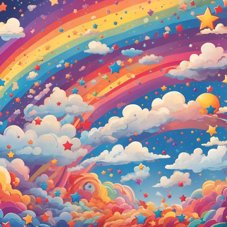 Colorful abstract sky background.の素材