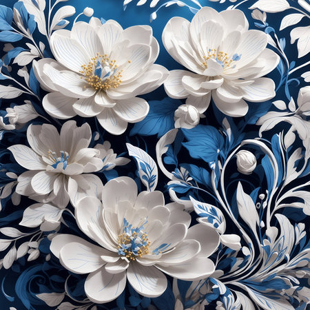 Floral abstract background.の素材