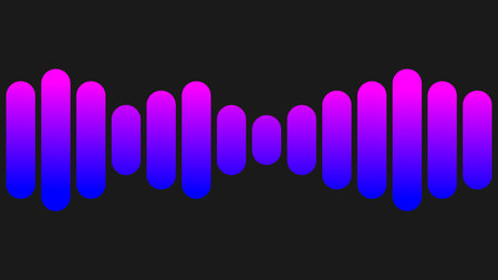 Sound waves. Audio equalizer technology. Sound wave. vector illustration