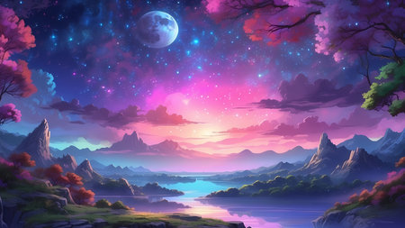 Fantasy landscapeの素材