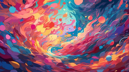 Abstract colorful background. Vector illustration.の素材