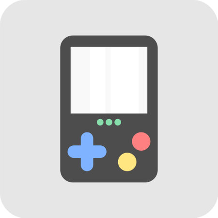 Portable video game icon. Portable video game button.
