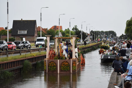 June 26, 2022. Sailing Corso Westland, Netherlands. It is an annual event with boats decorated with...