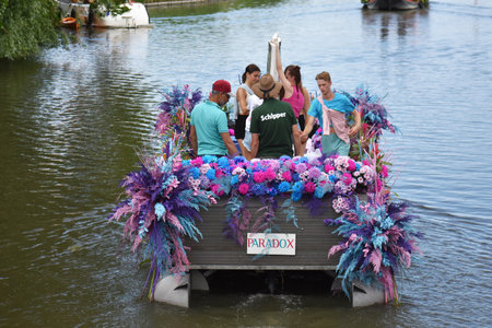 June 26, 2022. Sailing Corso Westland, Netherlands. It is an annual event with boats decorated with...