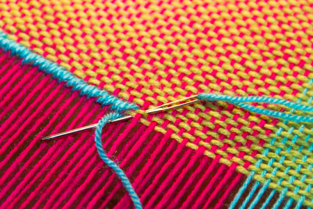 woven texture background on loom