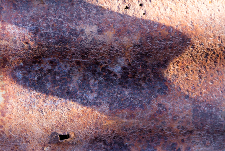 textured background of rusted corrugated sheets