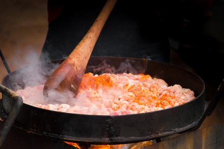 food to the plow disk typical of Argentine gastronomyの写真素材