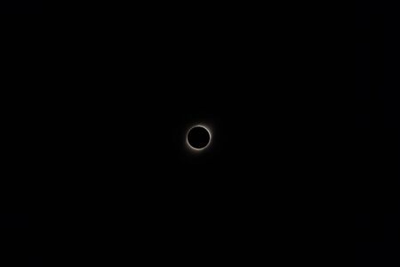 total sun eclipse seen from cordoba argentinaの写真素材