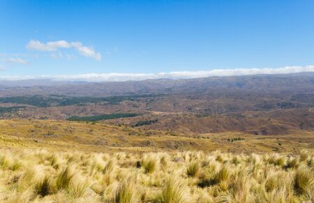 landscape of mountains in Cordoba Argentina in autumnの写真素材