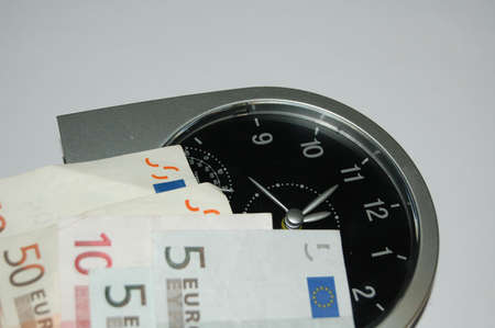 time is moneyの写真素材