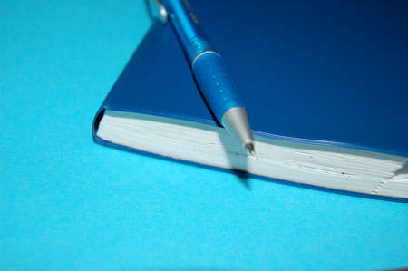 the note pad and penの写真素材