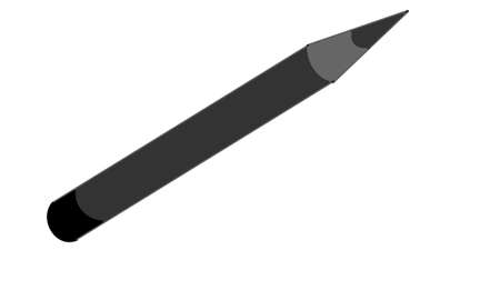 the pencil on white backgroundの写真素材