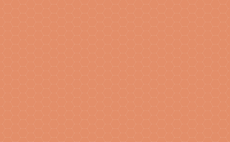 Vector Geometric background with Hexagons. Soft orange geometric background.