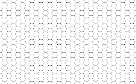 Vector Geometric background with Hexagons. Black and white geometric background.のイラスト素材