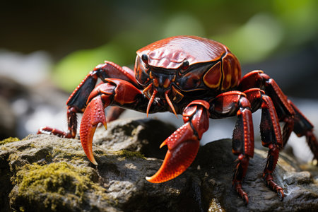 Imposing scorpion emerges in sandy habitat., generative AIの素材