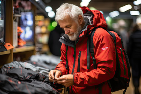 Father chooses waterproof case for adventurous son., generative AIの素材