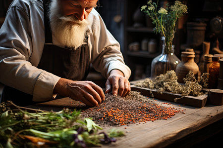 Preparation of natural cinnamon remedies., generative AIの素材