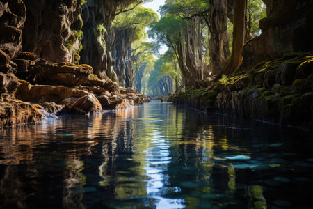 Magic exploration in Mammoth Cave, Margaret River., generative AIの素材