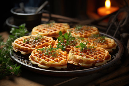 High angle vertical photo of a fresh chocolate cake decorated with a delicious cho, generative AIの素材