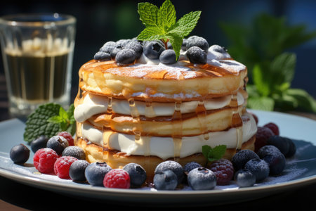 Real donuts with the form of a business chart., generative AIの素材