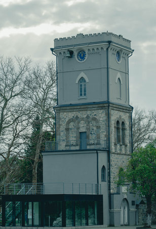 GEORGIA, POTI - December 15, 2020: Old architecture.のeditorial素材