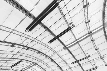 Construction detail of a dome of indoor courtの写真素材