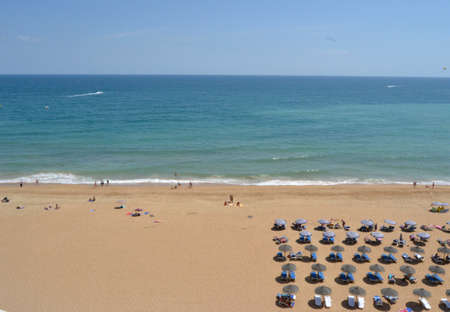 Half Empty Albufeira Beachの写真素材