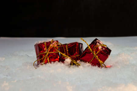 Gift boxes for Christmasの写真素材