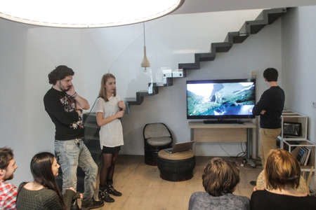 Bucharest, Romania, 16 January: Very modern ecologic house in Bucharest.のeditorial素材