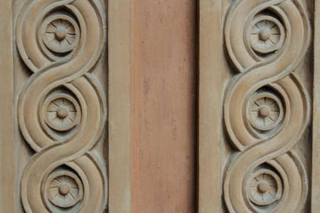 Bucharest, Romania, January 31, 2016: Pattern - stucco wall elements.のeditorial素材